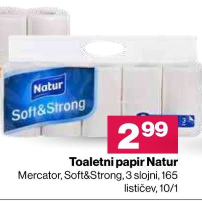 Toaletni papir Natur