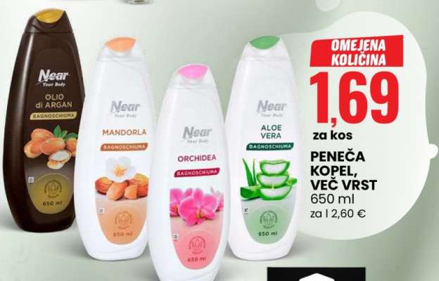 Peneča kopel, več vrst