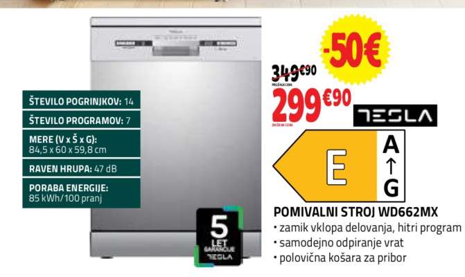 POMIVALNI STROJ WD662MX