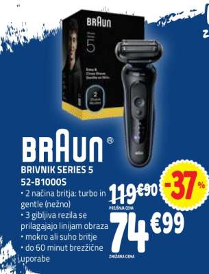 BRAUN BRIVNIK SERIES 5 52-B1000S