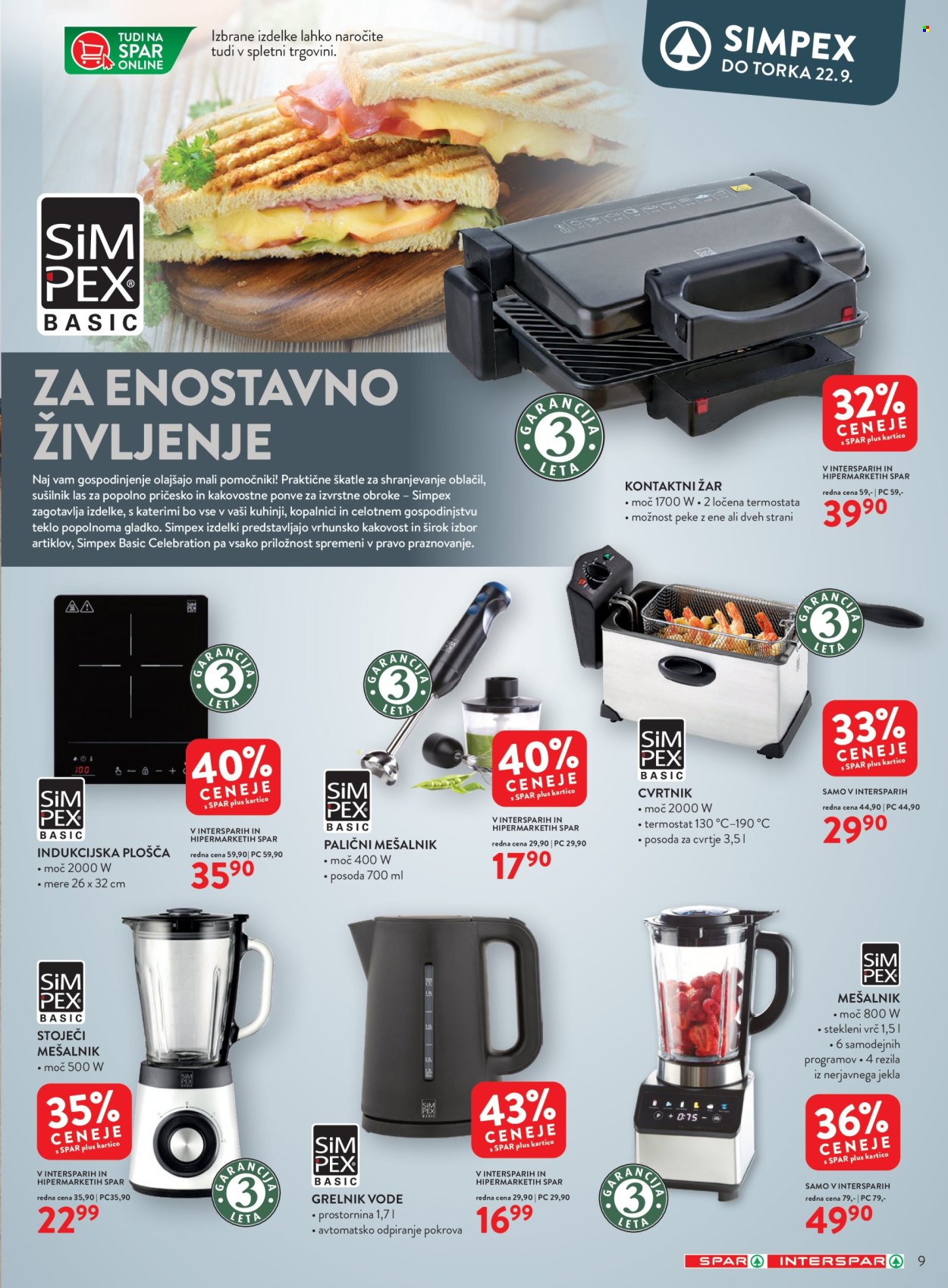SPAR katalog - 09.09.2026 - 22.09.2026. Stran 9