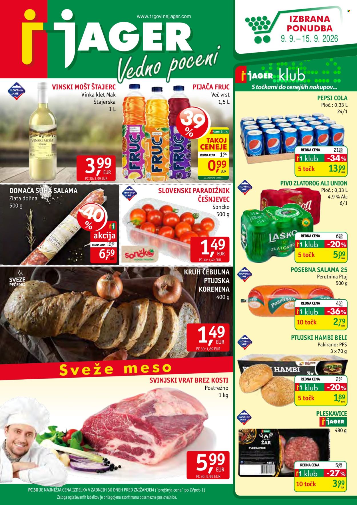 JAGER katalog - 09.09.2026 - 15.09.2026. Stran 1