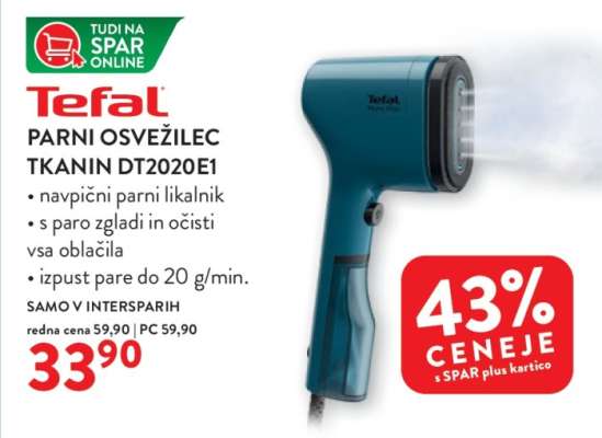 Tefal PARNI OSVEŽILEC TKANIN DT2020E1