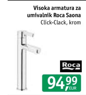 Visoka armatura za umivalnik Roca Saona