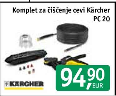 Komplet za čiščenje cevi Kärcher PC 20