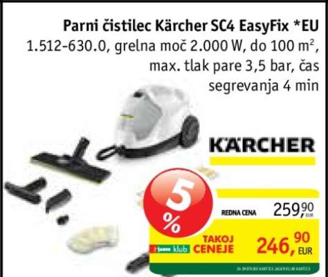 Parni čistilec Kärcher SC4 EasyFix *EU