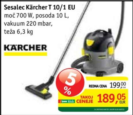 Sesalec Kärcher T 10/1 EU