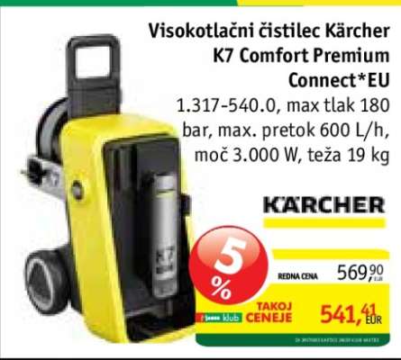 Visokotlačni čistilec Kärcher K7 Comfort Premium Connect*EU
