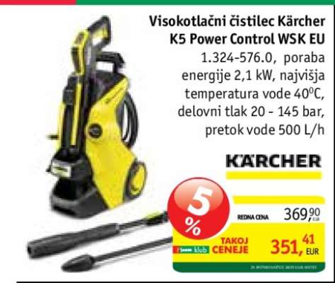 Visokotlačni čistilec Kärcher K5 Power Control WSK EU