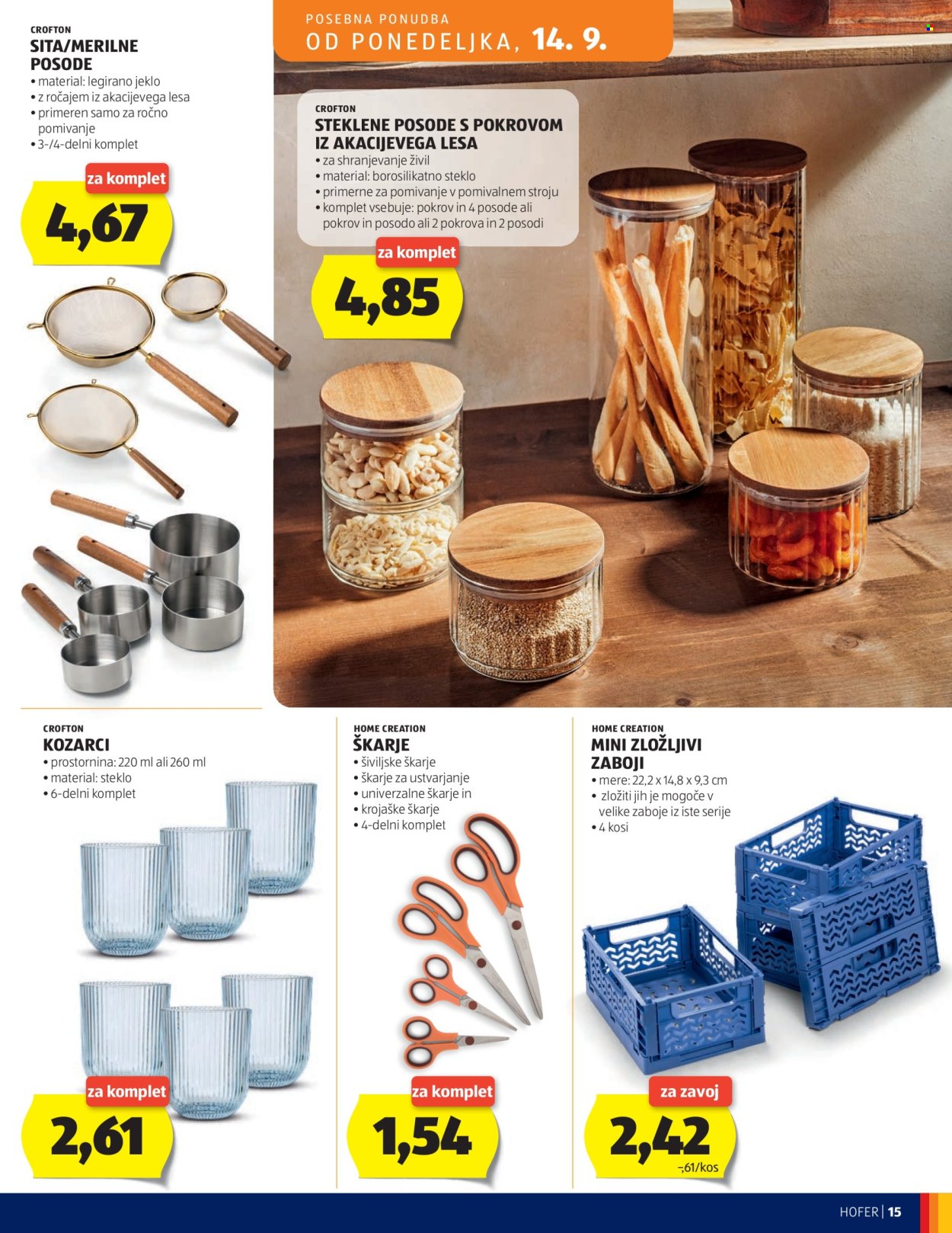 Hofer katalog - 09.09.2026 - 17.09.2026. Stran 15