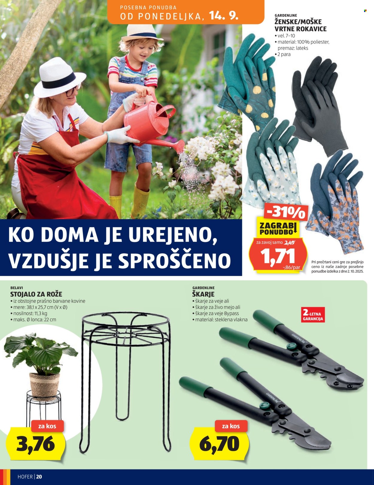 Hofer katalog - 09.09.2026 - 17.09.2026. Stran 20
