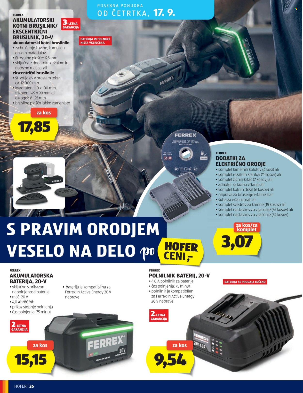 Hofer katalog - 09.09.2026 - 17.09.2026. Stran 26