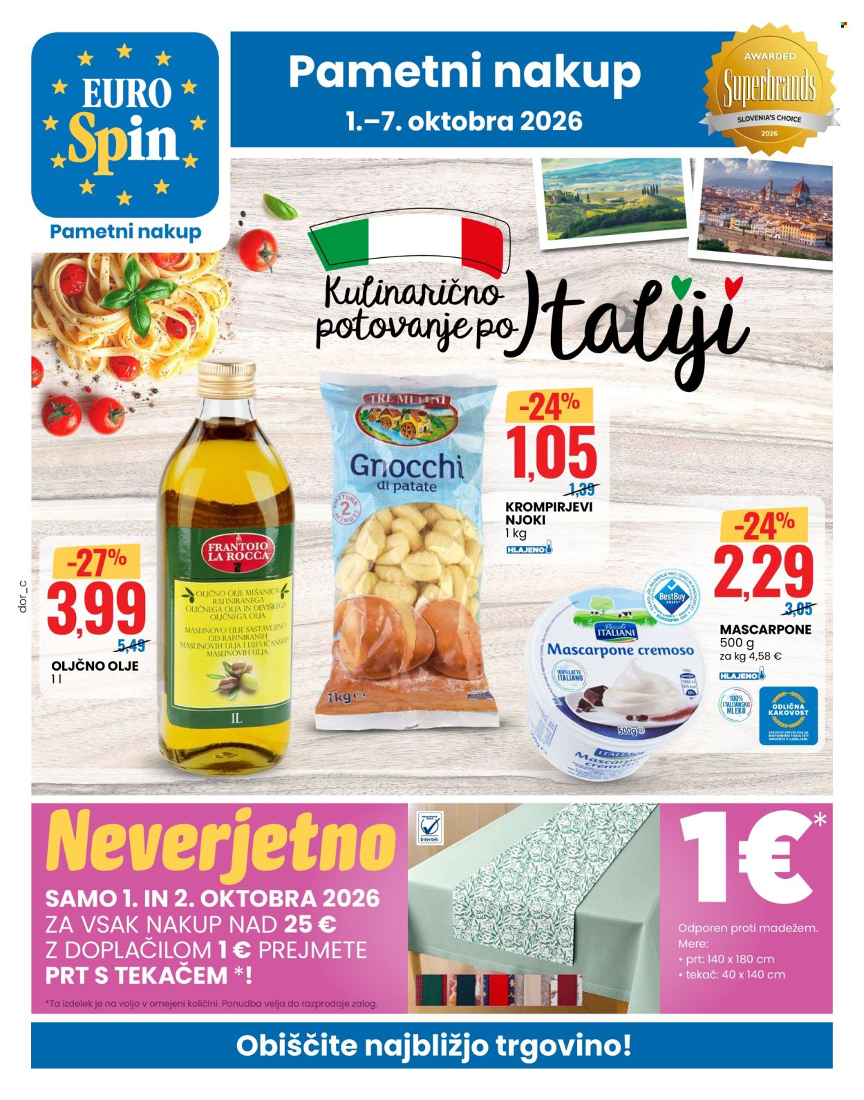 EuroSpin katalog - 01.10.2026 - 07.10.2026. Stran 1