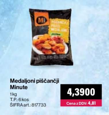 Medaljoni piščančji Minute