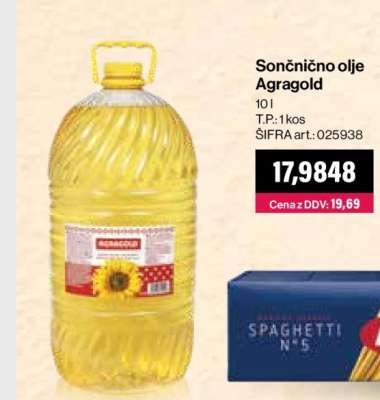 Sončnično olje Agragold