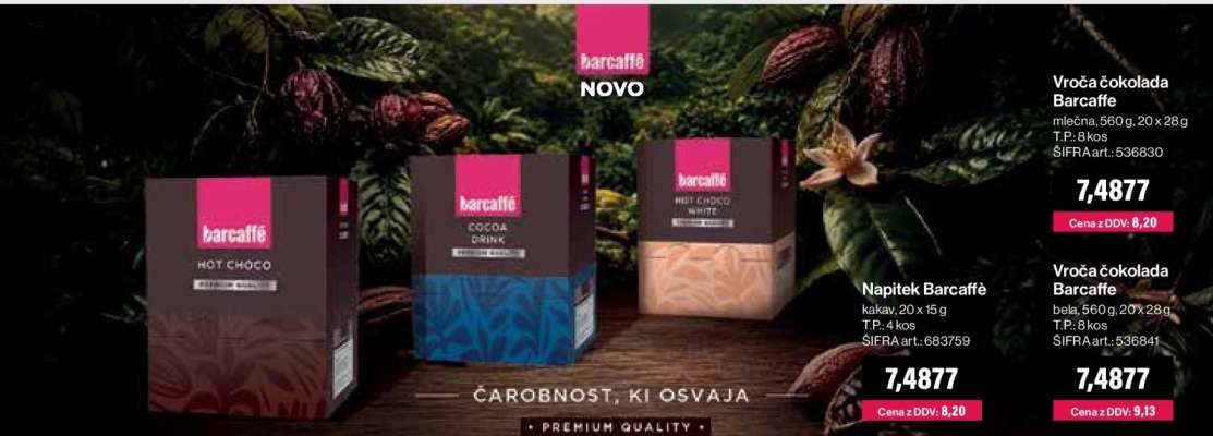 Vroča čokolada Barcaffe