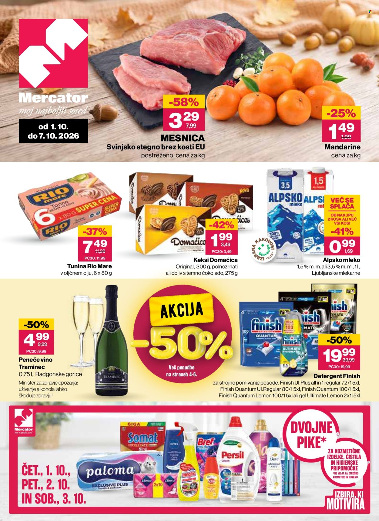 Mercator katalog - 01.10.2026 - 07.10.2026. Stran 1