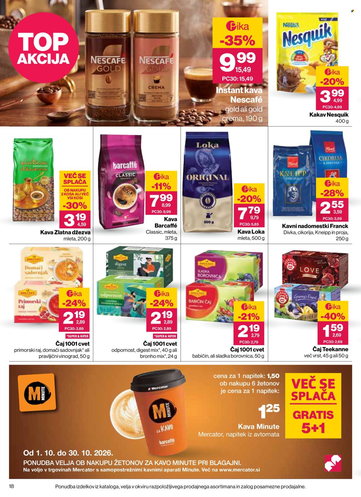 Mercator katalog - 01.10.2026 - 07.10.2026. Stran 18