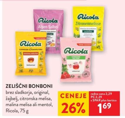 Zeliščni bonboni Ricola