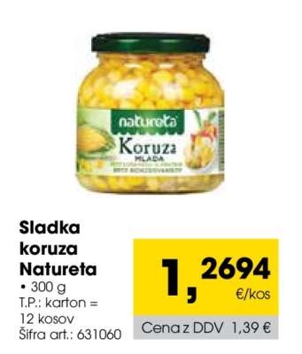 SLADKA KORUZA NATURETA