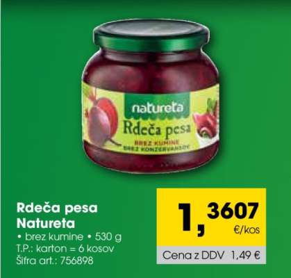 RDEČA PESA NATURETA