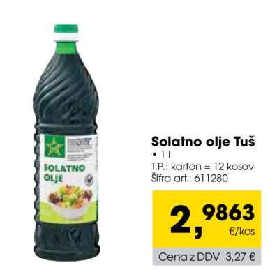 Solatno olje Tuš