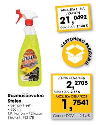 RAZMAŠČEVALEC STELEX