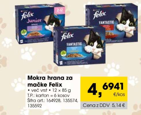 Mokra hrana za mačke Felix