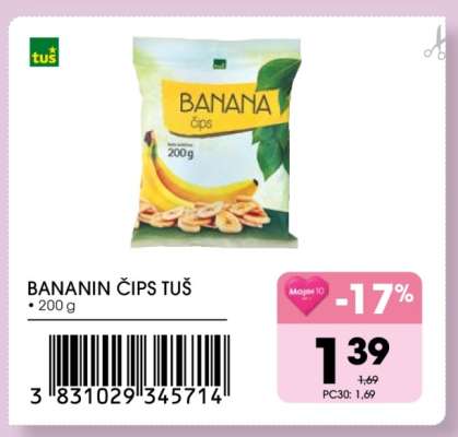 BANANIN ČIPS TUŠ