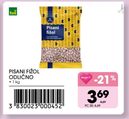 Pisani fižol Odlično