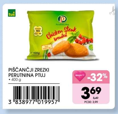 PIŠČANČJI ZREZKI PERUTNINA PTUJ