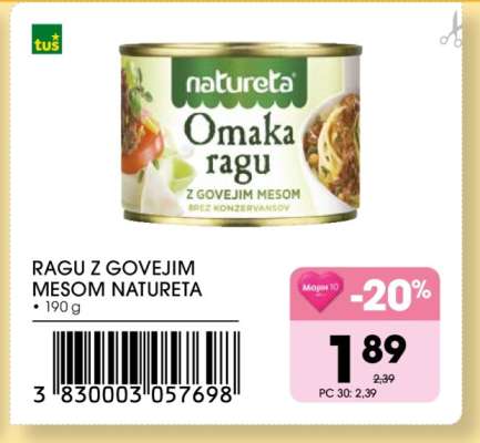 RAGU Z GOVEJIM MESOM NATURETA