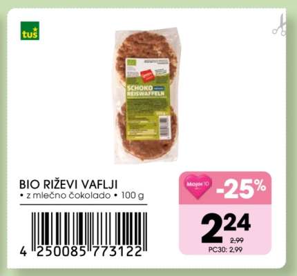 BIO RIŽEVI VAFLJI