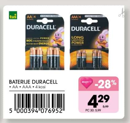 BATERIJE DURACELL