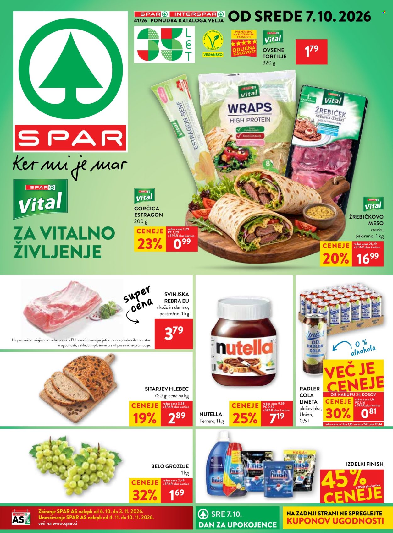 SPAR katalog - 07.10.2026 - 20.10.2026. Stran 1