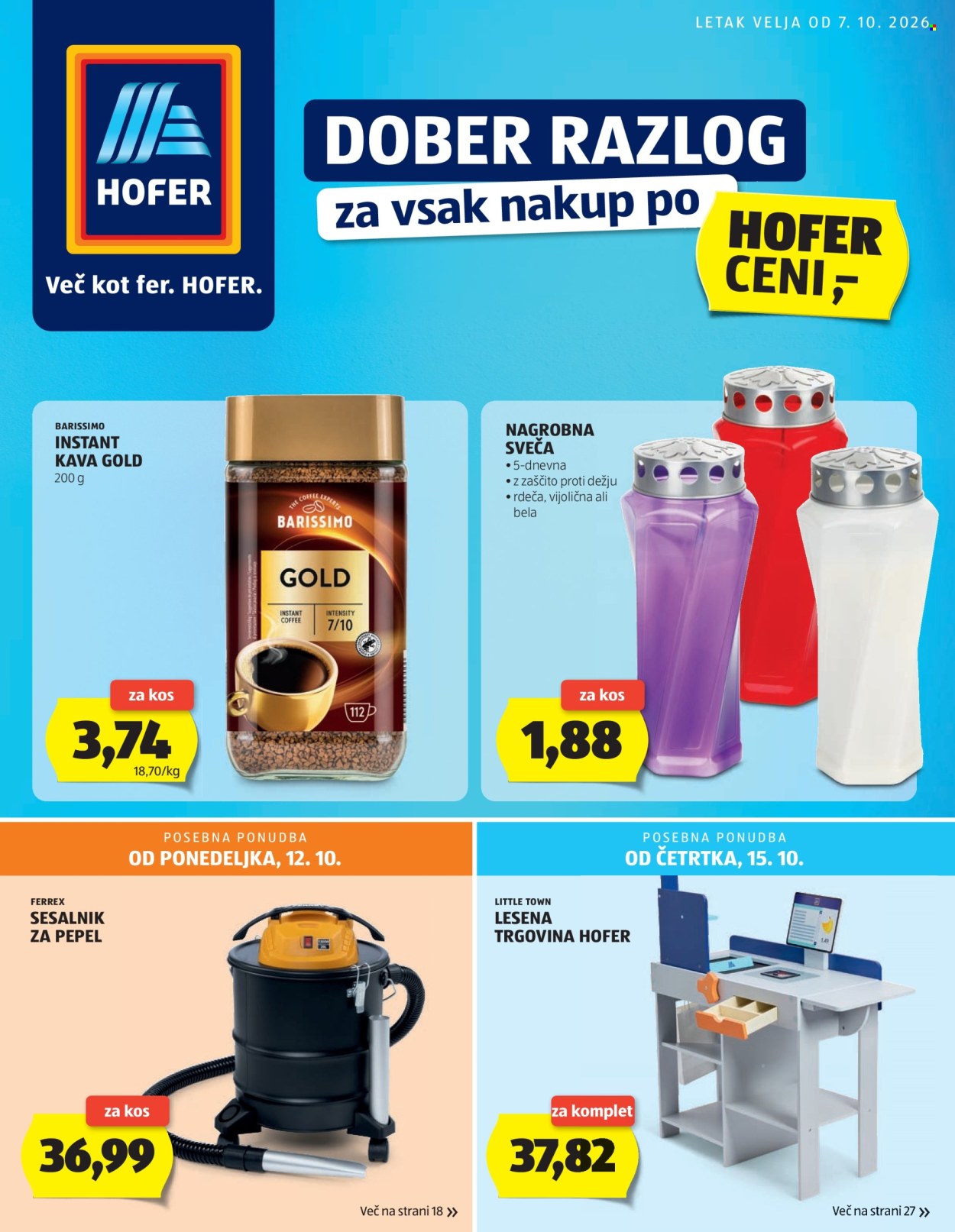 Hofer katalog - 07.10.2026 - 15.10.2026. Stran 1