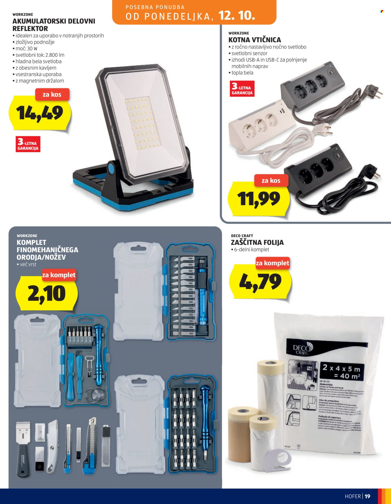 Hofer katalog - 07.10.2026 - 15.10.2026. Stran 19