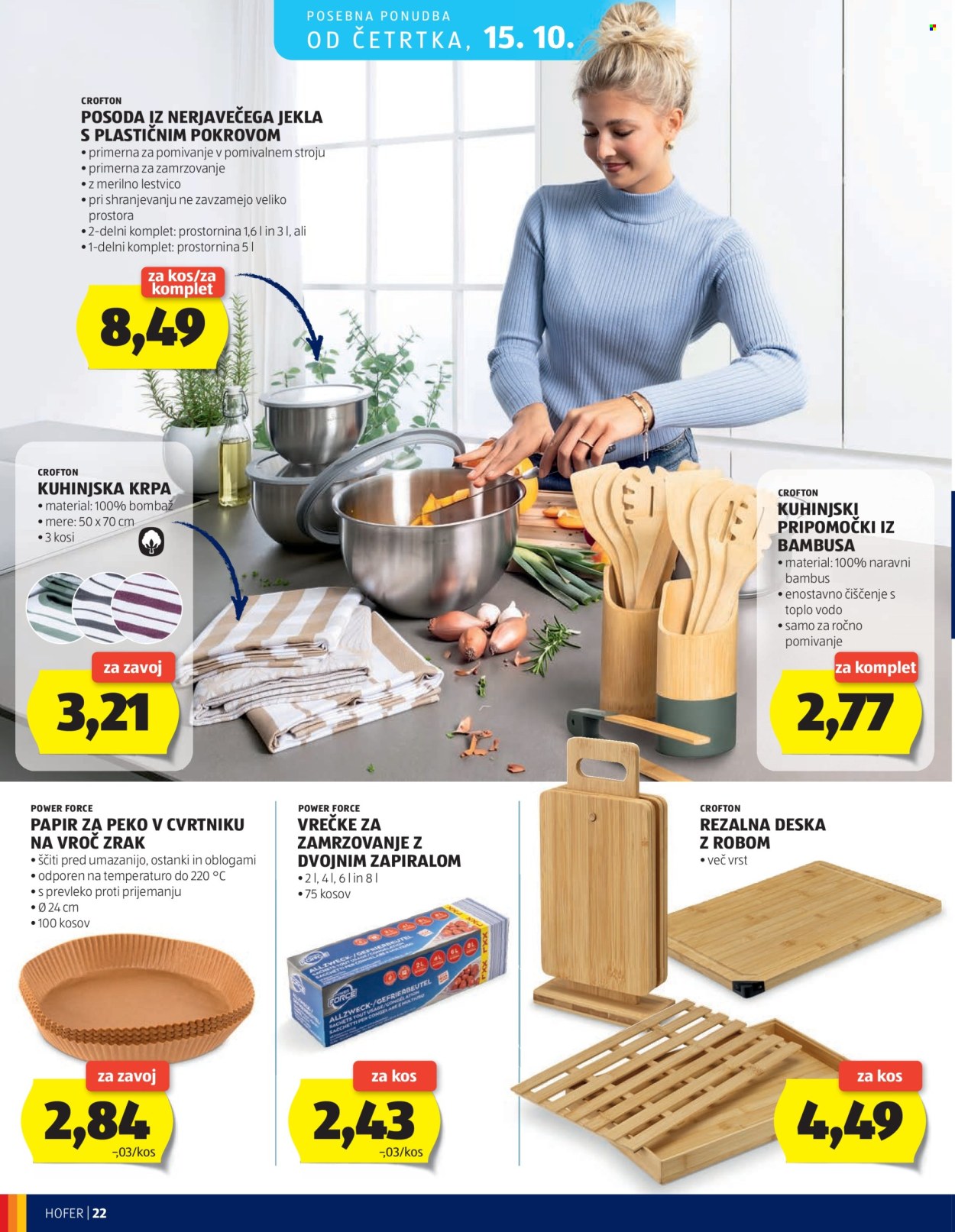Hofer katalog - 07.10.2026 - 15.10.2026. Stran 22