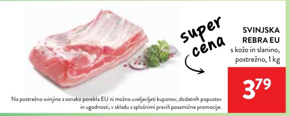 Svinjska rebra EU