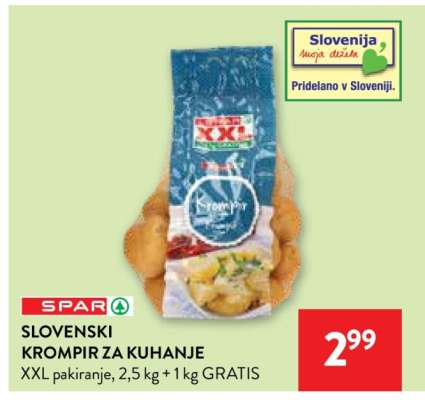 Slovenski krompir za kuhanje