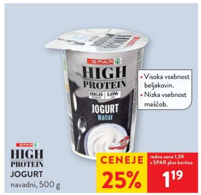 SPAR HIGH PROTEIN JOGURT