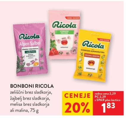 Bonboni Ricola