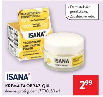 ISANA KREMA ZA OBRAZ Q10