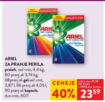 ARIEL ZA PRANJE PERILA