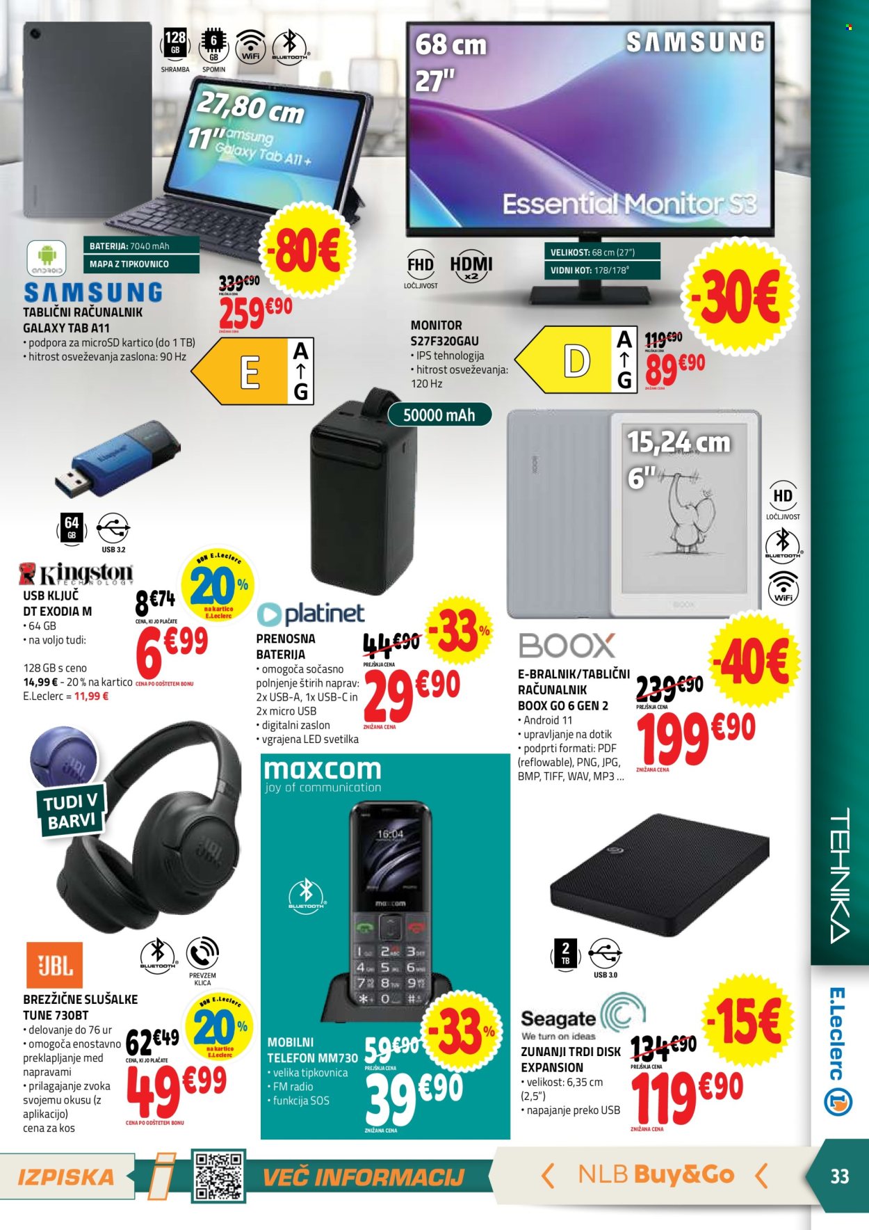 E.Leclerc katalog - 07.10.2026 - 17.10.2026. Stran 33