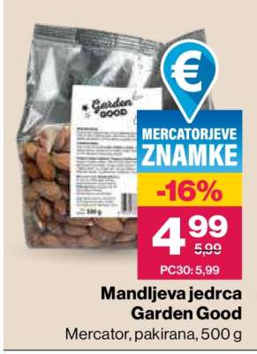Mandljeva jedrca Garden Good