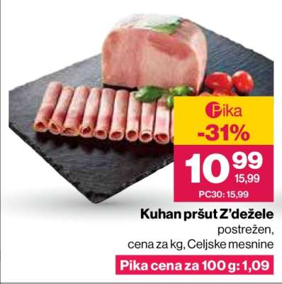 Kuhan pršut Z'dežele