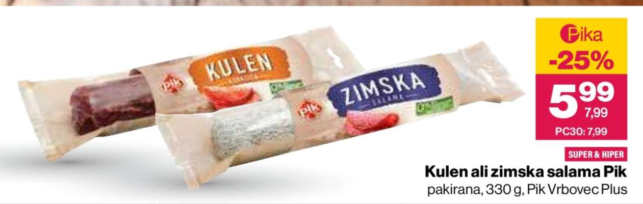 Kulen ali zimska salama Pik