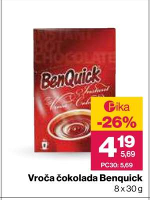 Vroča čokolada Benquick