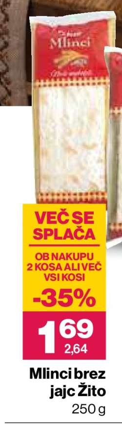 Mlinci brez jajc Žito